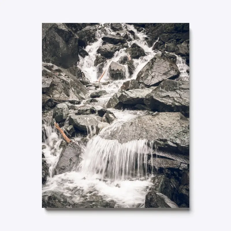 Waterfall Poster : Mountain Water Stream