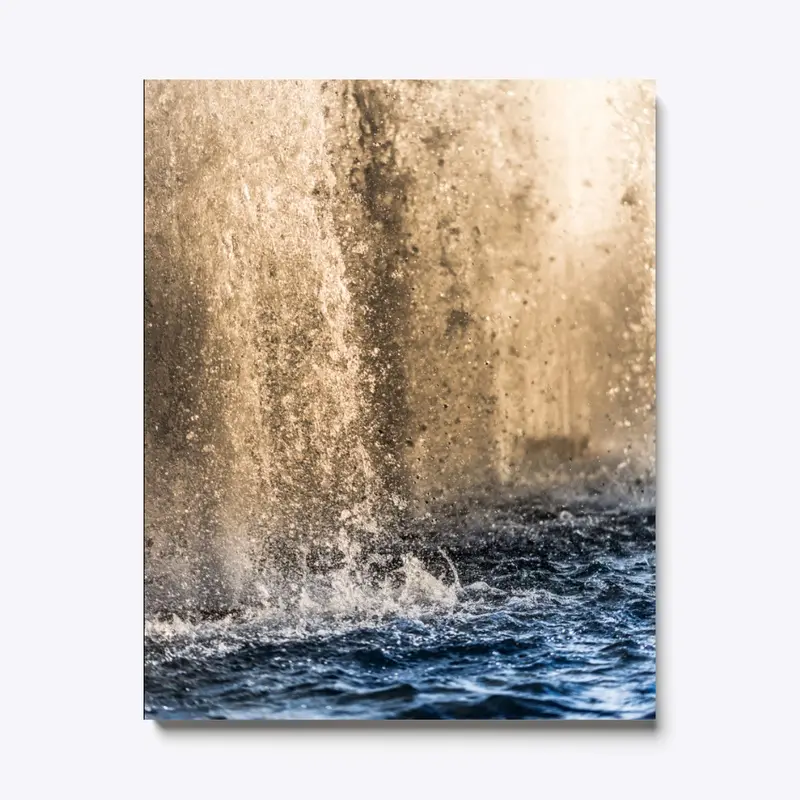 Waterfall Closeup Canvas &amp; Posters